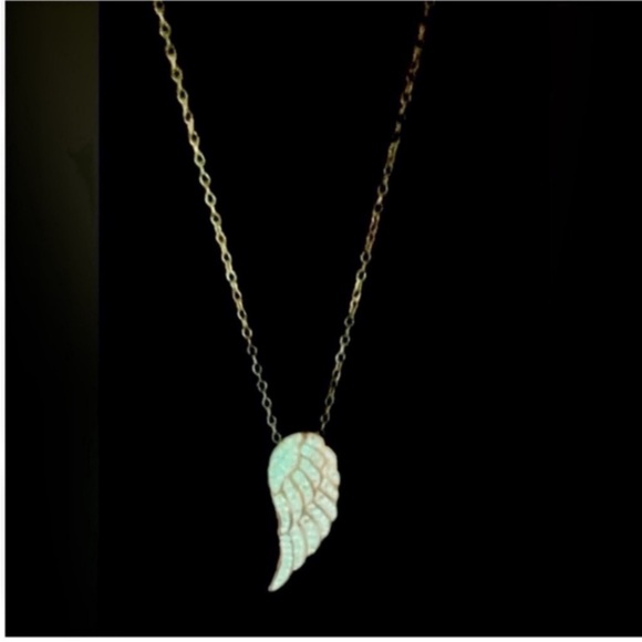 Jewelry - NWT Swarovski Angel Wing Crystals Gold Wash Sterling Silver Necklace